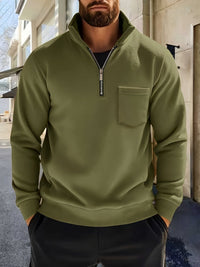 Linus Half Zip Stand Collar Pullover