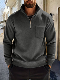 Linus Half Zip Stand Collar Pullover
