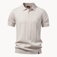 Oscar Vertical Rib Short Sleeve Polo