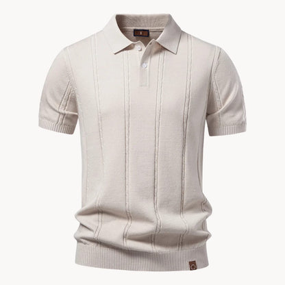 Oscar Vertical Rib Short Sleeve Polo_1