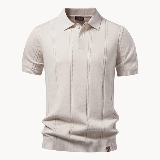 Oscar Vertical Rib Short Sleeve Polo_1