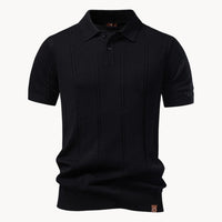 Oscar Vertical Rib Short Sleeve Polo