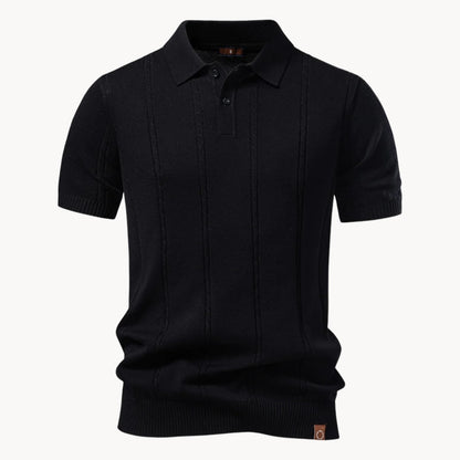 Oscar Vertical Rib Short Sleeve Polo_4