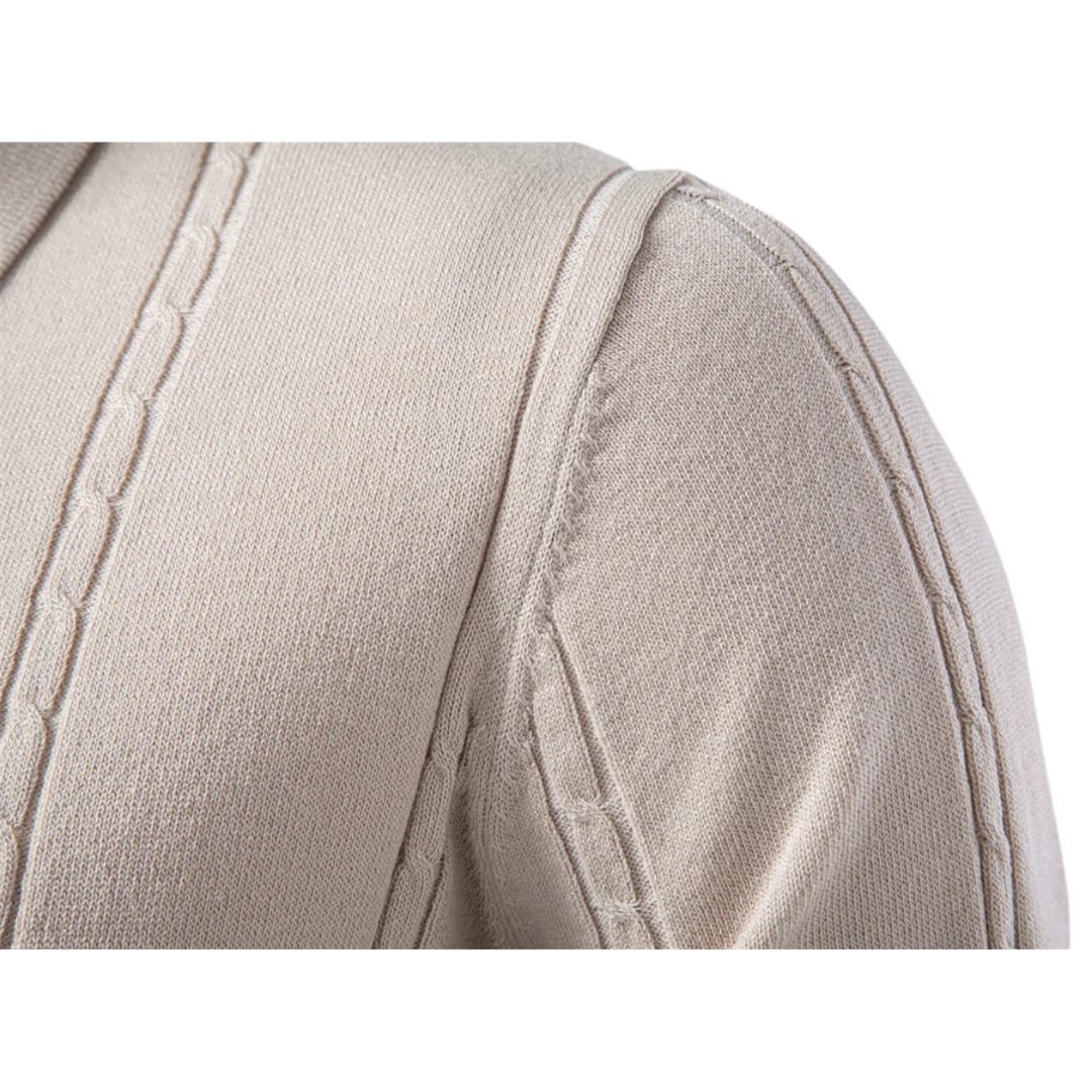 Oscar Vertical Rib Short Sleeve Polo