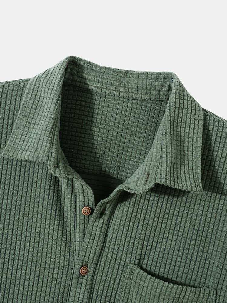 Leighton Waffle Knit Polo and Shorts Set