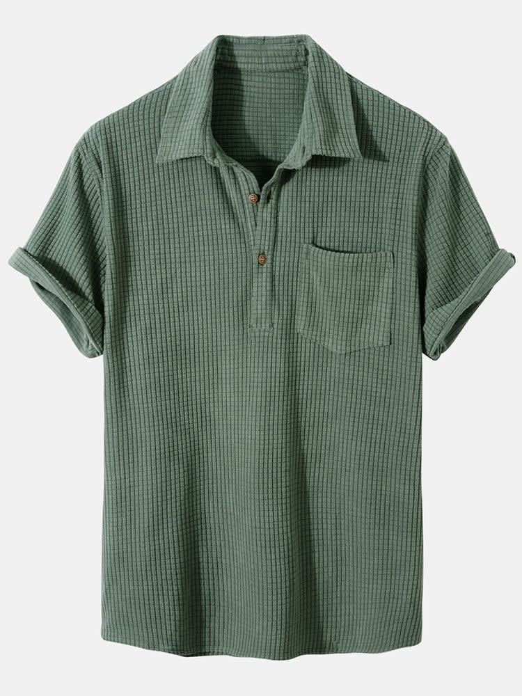 Leighton Waffle Knit Polo and Shorts Set