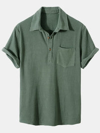 Leighton Waffle Knit Polo and Shorts Set