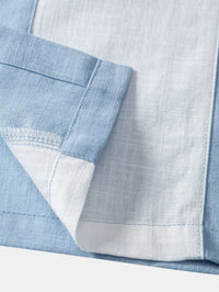 Kemp Color Block Camp Shirt and Trousers Set