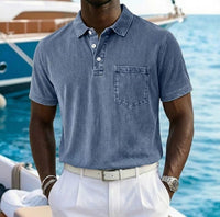 Bancroft Washed Pocket Short Sleeve Polo