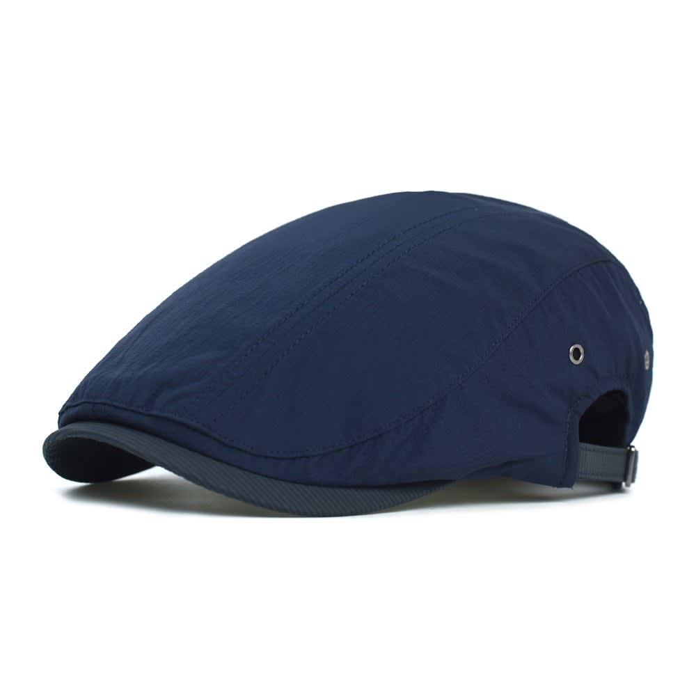 Adair Pinstripe Adjustable Flat Cap