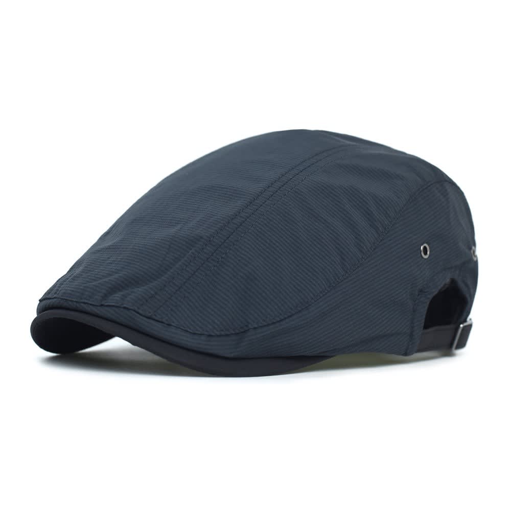Adair Pinstripe Adjustable Flat Cap