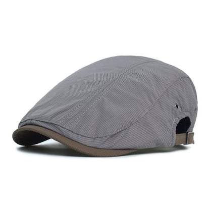 Adair Pinstripe Adjustable Flat Cap_8
