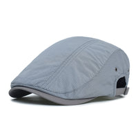Adair Pinstripe Adjustable Flat Cap