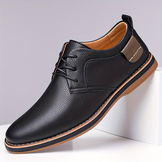 Miller Pebble Grain Lace Up Derby Shoes_1