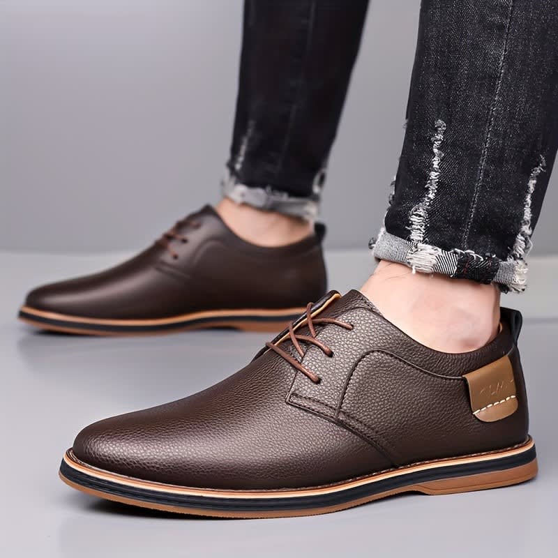 Miller Pebble Grain Lace Up Derby Shoes