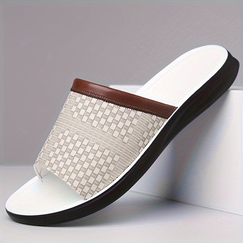 Moses Woven Strap Slide Sandals