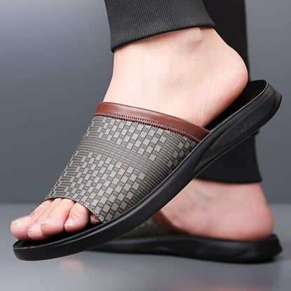 Moses Woven Strap Slide Sandals_10