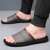 Moses Woven Strap Slide Sandals