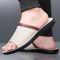 Moses Woven Strap Slide Sandals