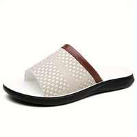 Moses Woven Strap Slide Sandals