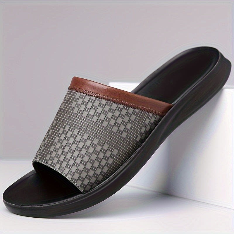 Moses Woven Strap Slide Sandals