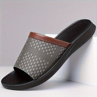 Moses Woven Strap Slide Sandals