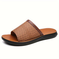Moses Woven Strap Slide Sandals