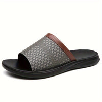 Moses Woven Strap Slide Sandals