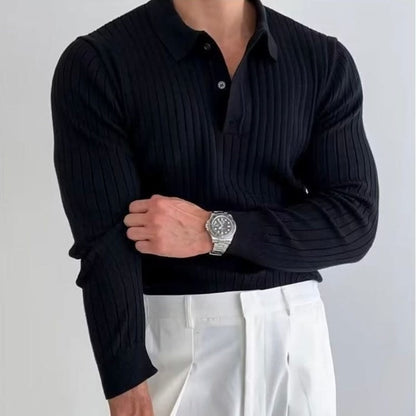 Preston Long Sleeve Ribbed Polo_1