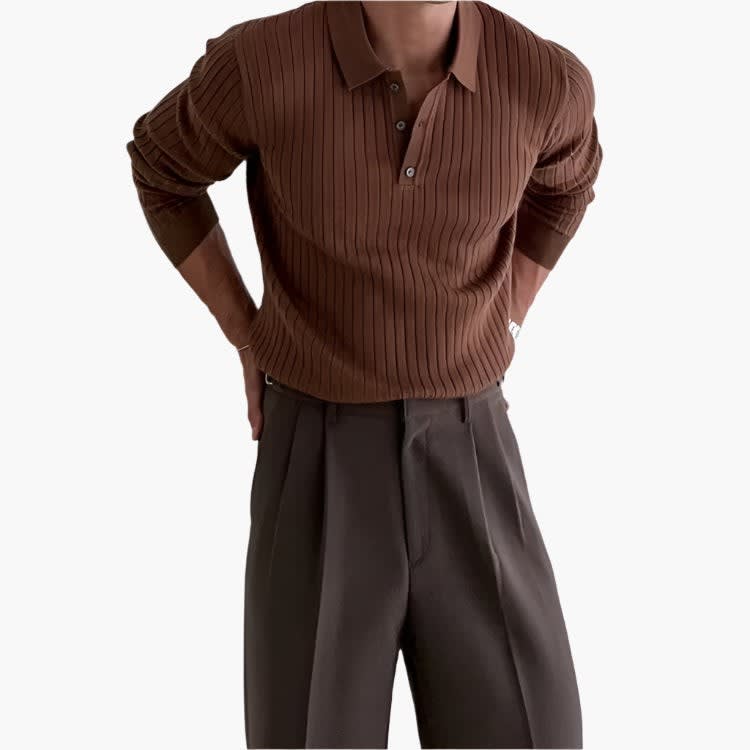 Preston Long Sleeve Ribbed Polo_10