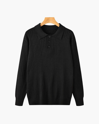 Preston Long Sleeve Ribbed Polo_2