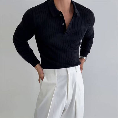 Preston Long Sleeve Ribbed Polo_3