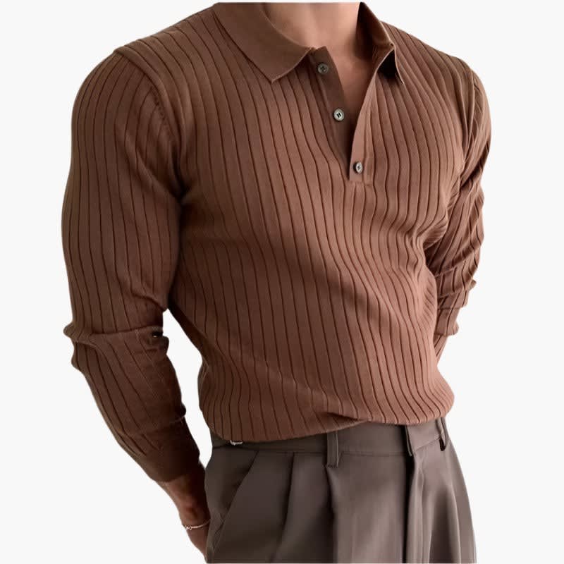 Preston Long Sleeve Ribbed Polo_8