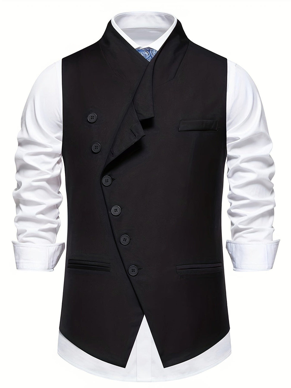 Harper Slant Button Tailored Waistcoat