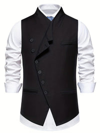 Harper Slant Button Tailored Waistcoat