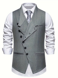 Harper Slant Button Tailored Waistcoat