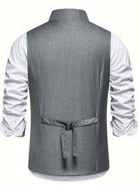 Harper Slant Button Tailored Waistcoat