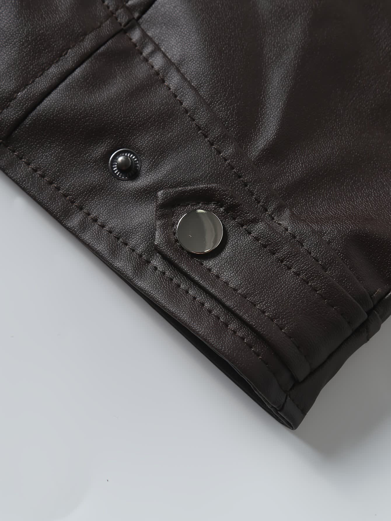 Innes Stand Collar Faux Leather Jacket_12
