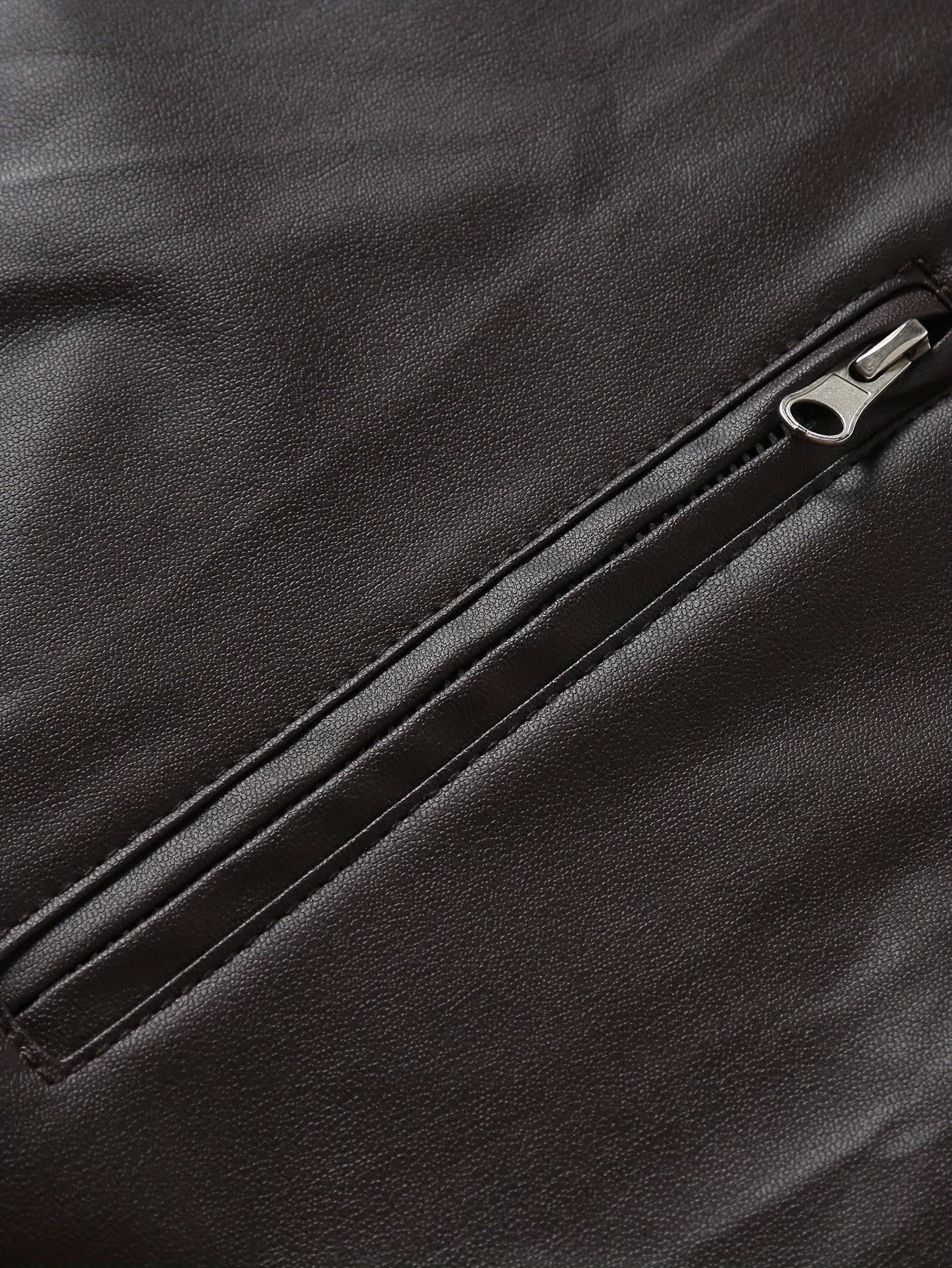 Innes Stand Collar Faux Leather Jacket_17
