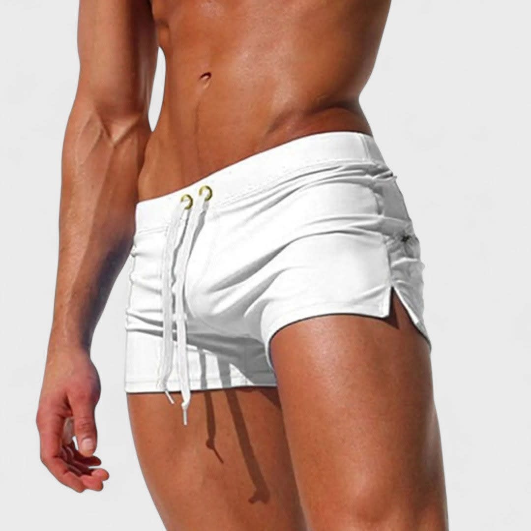 Perry Split Hem Drawstring Shorts_1