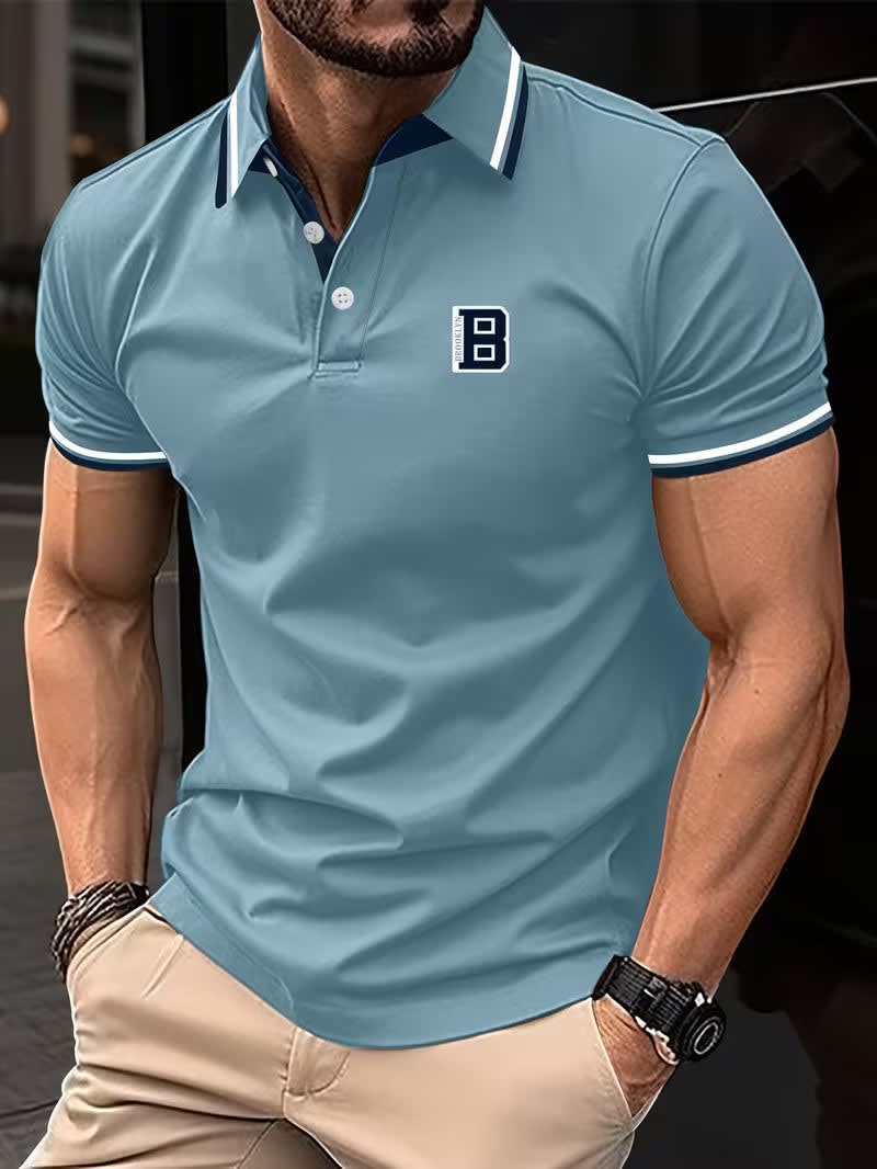 Hank Contrast Collar Short Sleeve Polo