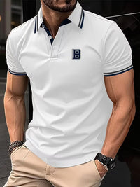Hank Contrast Collar Short Sleeve Polo
