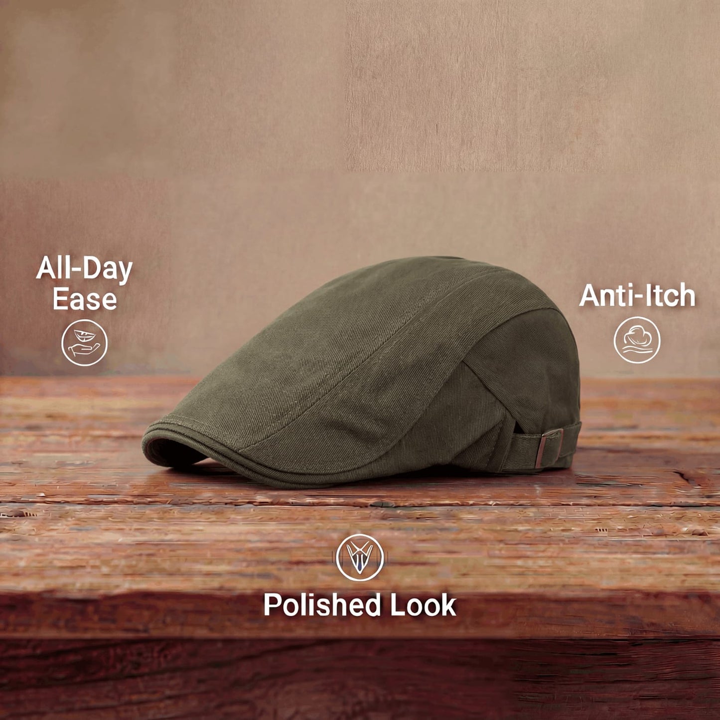Otto Textured Outdoor Flat Cap_5