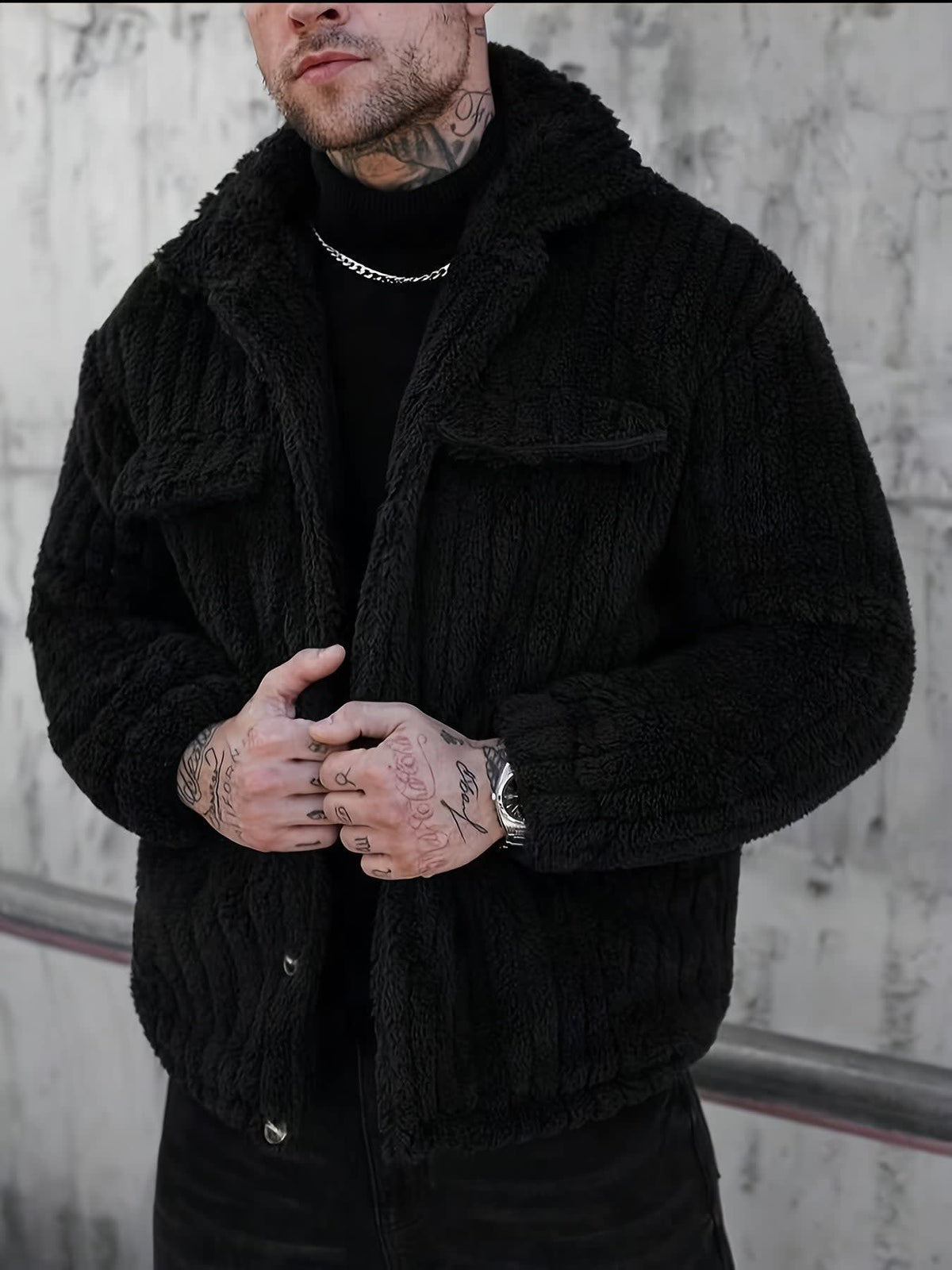 Darnell Textured Fleece Shirt Jacket