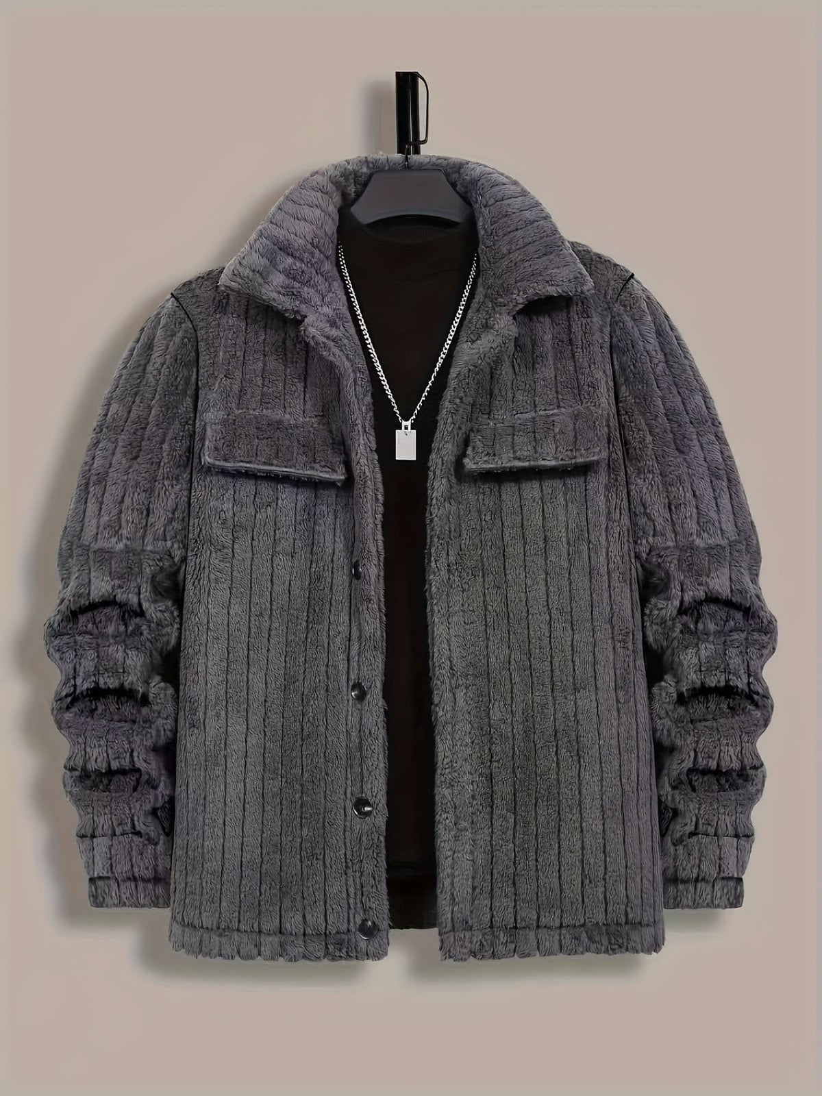 Darnell Textured Fleece Shirt Jacket