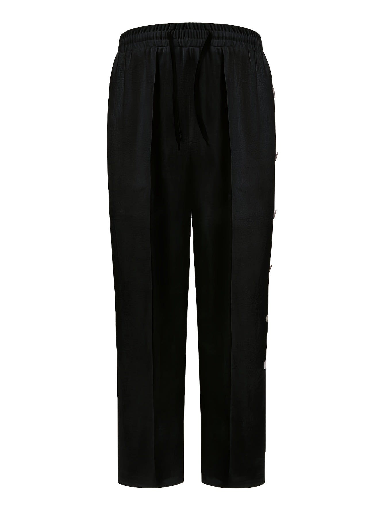 Warren Side Button Drawstring Trousers_4