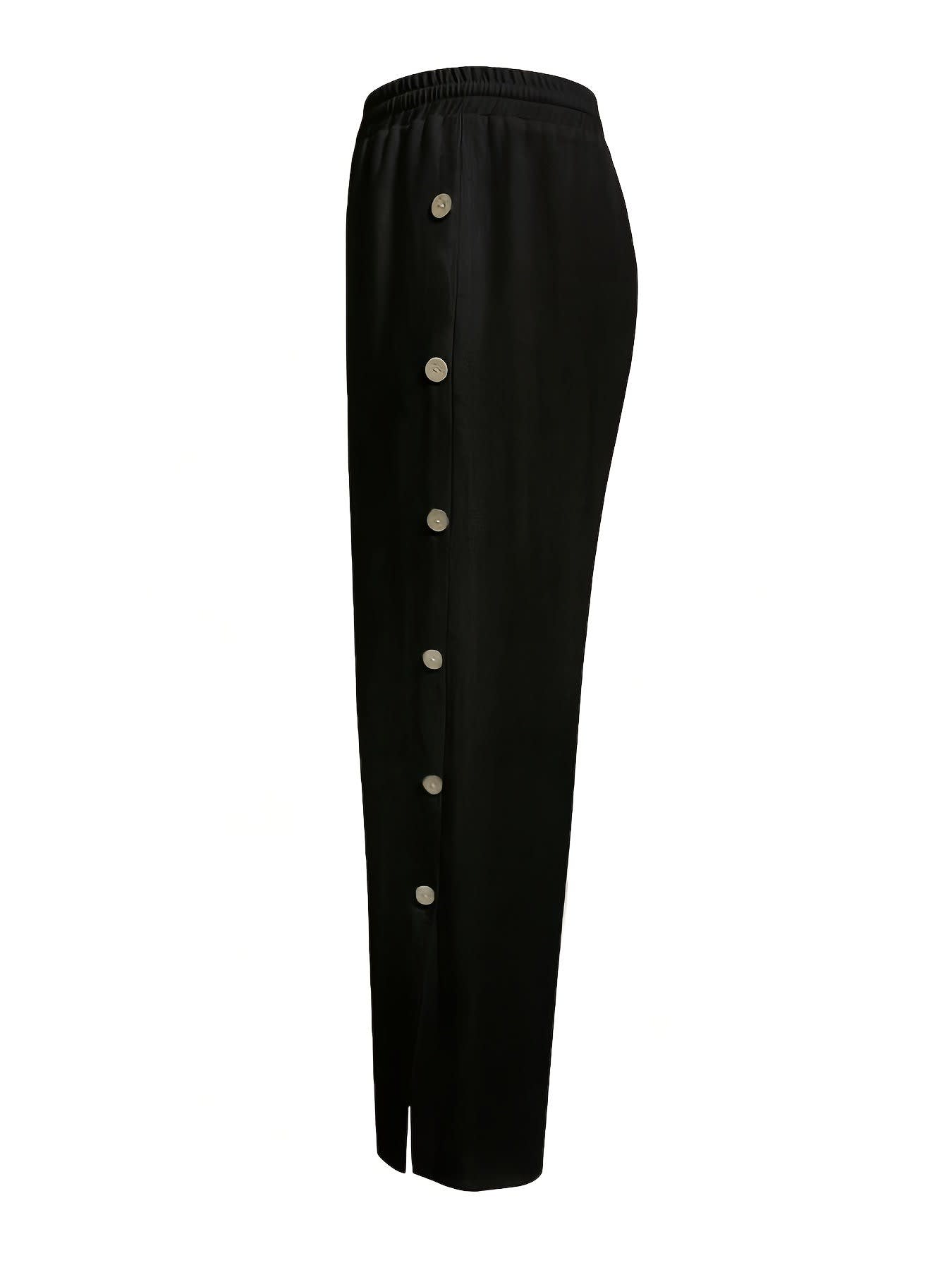 Warren Side Button Drawstring Trousers_6