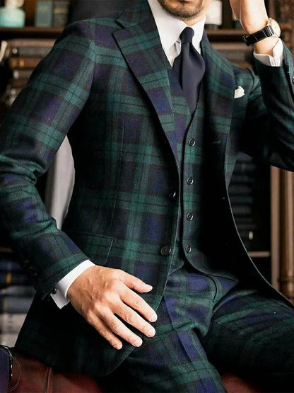 Wade Check Three Piece Suit_2