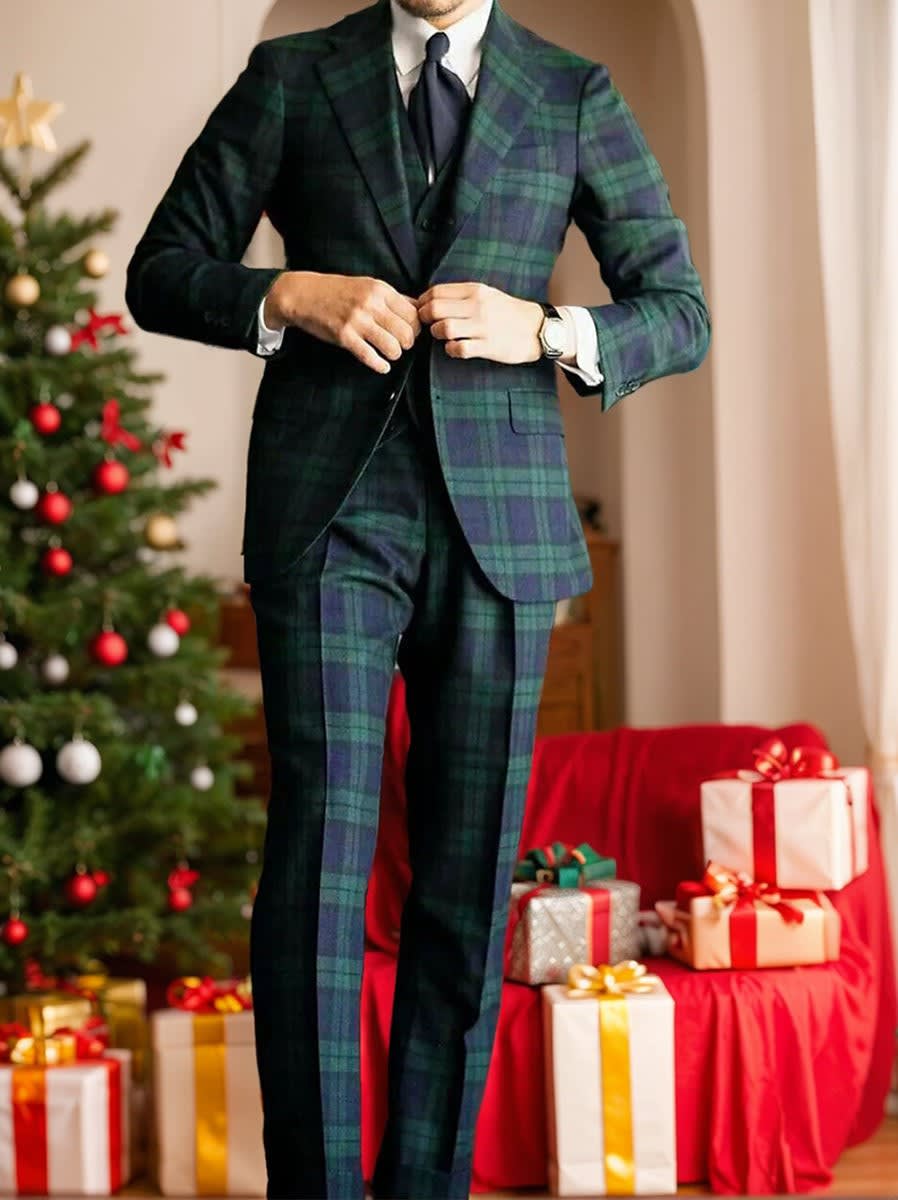 Wade Check Three Piece Suit_4