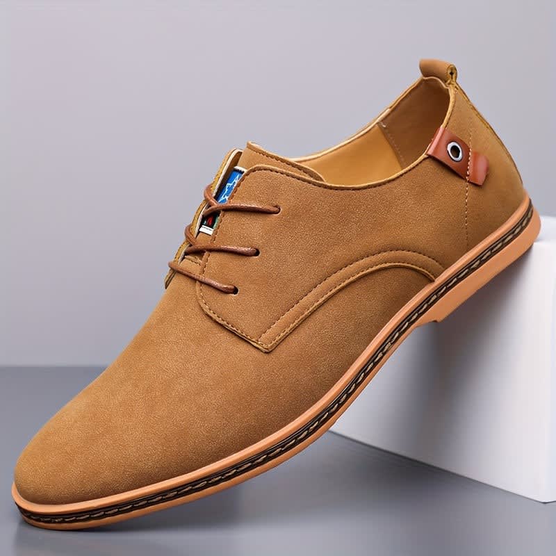 Norwood Suede Lace Up Derby Shoes_13